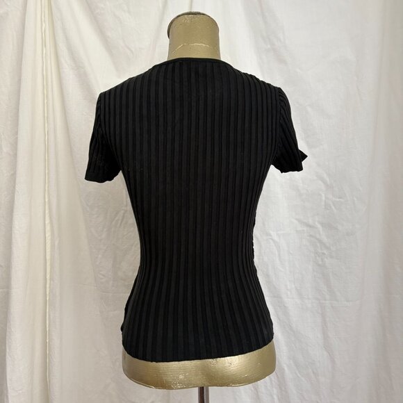Cache Silk Knit Wrap Top S - Picture 3 of 6